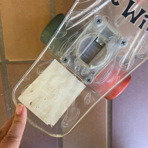 World Industries Flameboy x Wet Willy Clear Skateboard - Picture 3 of 7